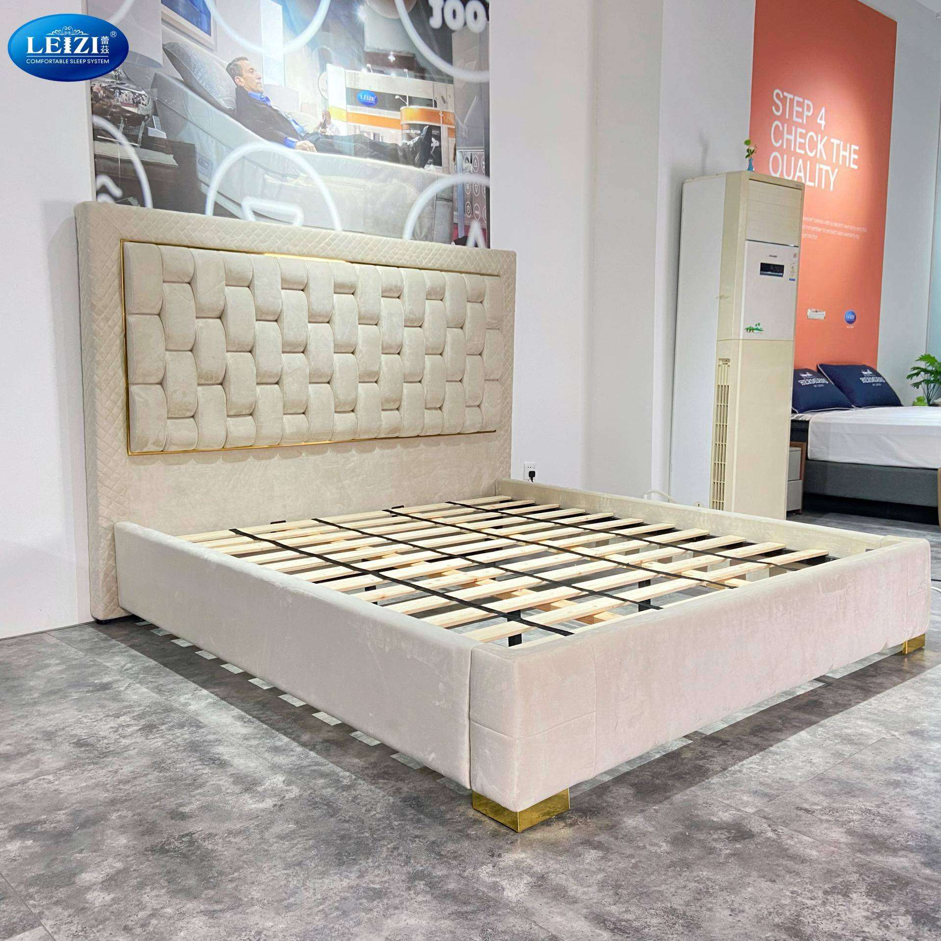 Luxury Custom Tufted Bed Frame Factory Direct | LZ-947
