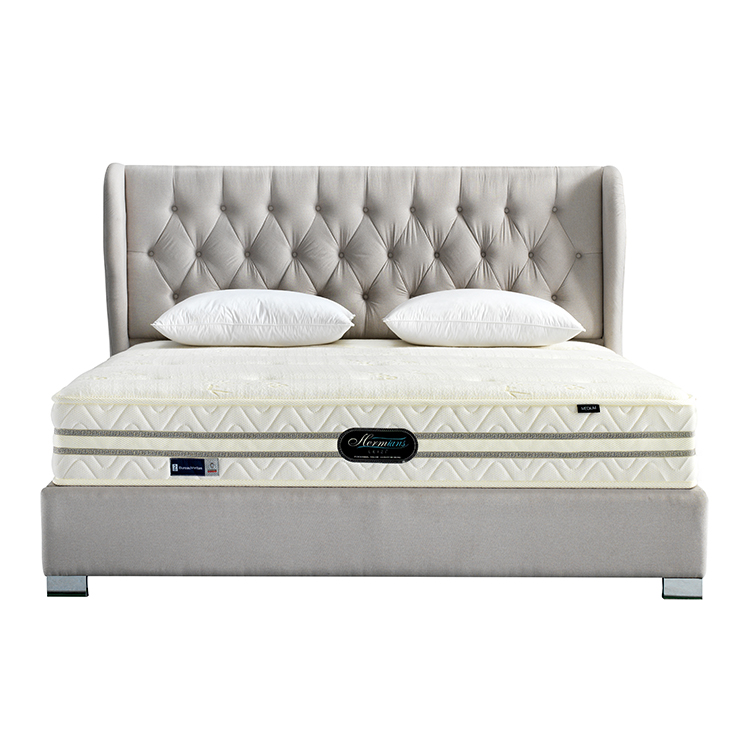 Tufted Linen Bed Frame Queen King Wholesale Minimalism | B208