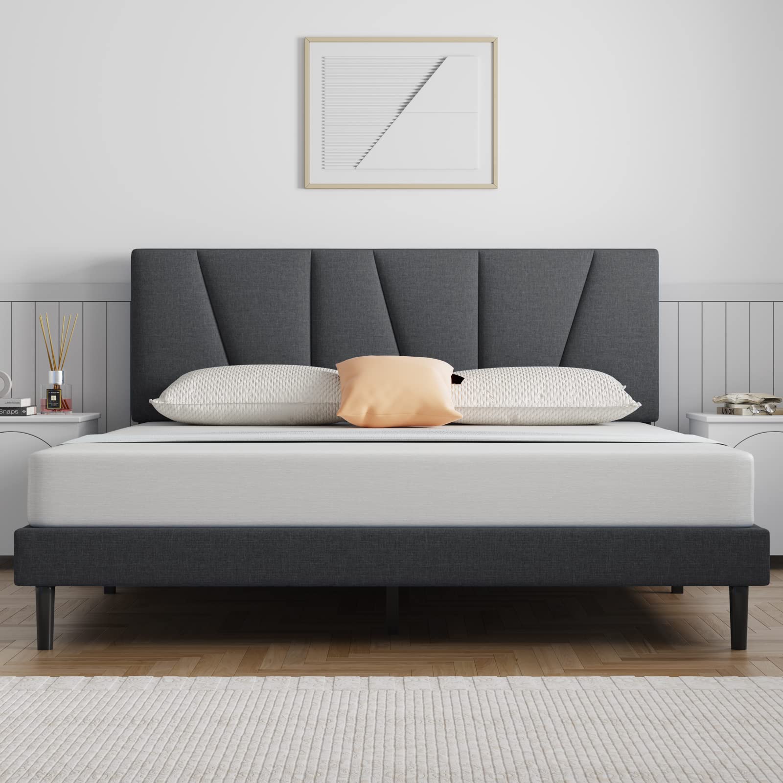 minimalism custom king size bed
